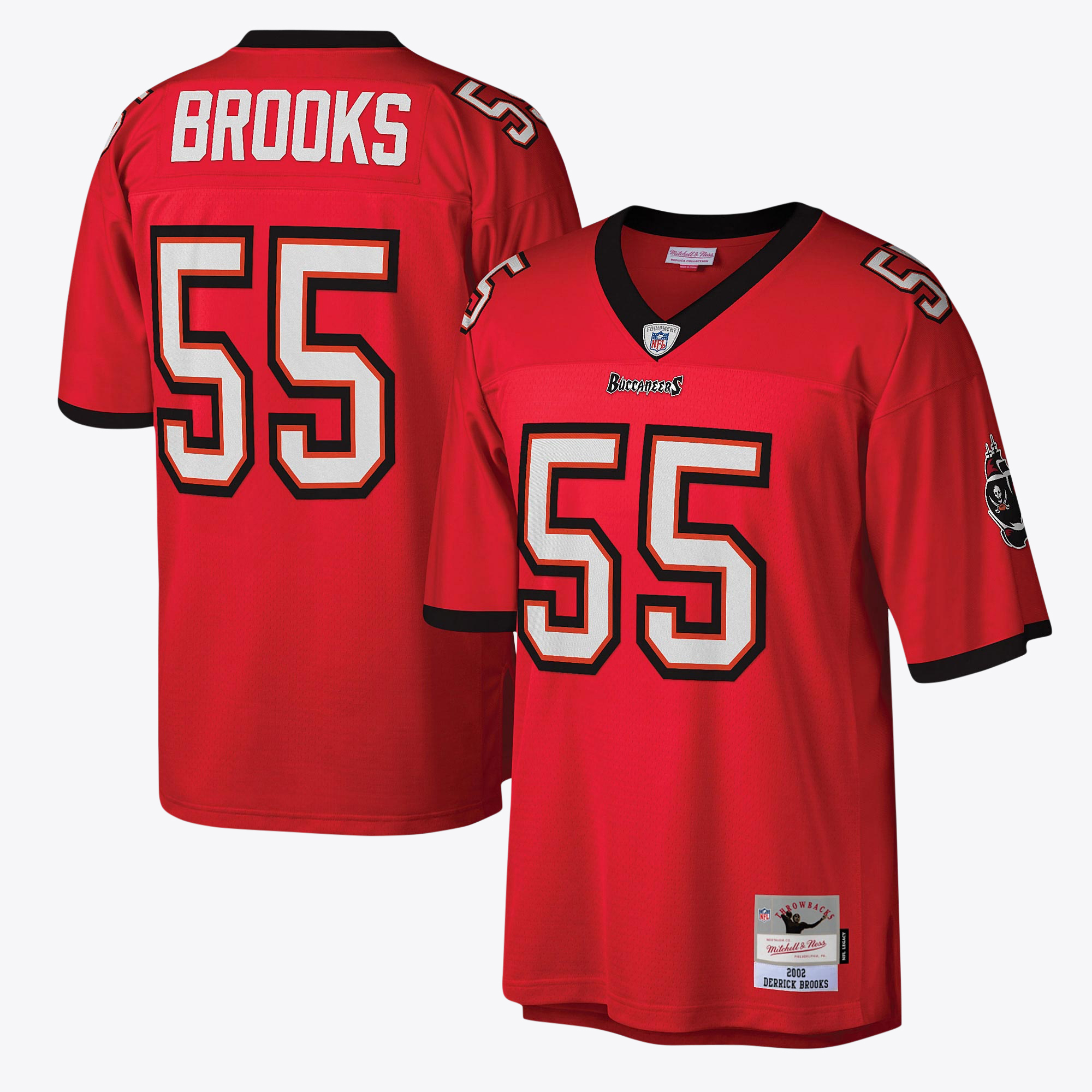 Tampa Bay Buccaneers Mitchell & Ness Derrick Brooks 2002 Legacy Jersey - Mens Image