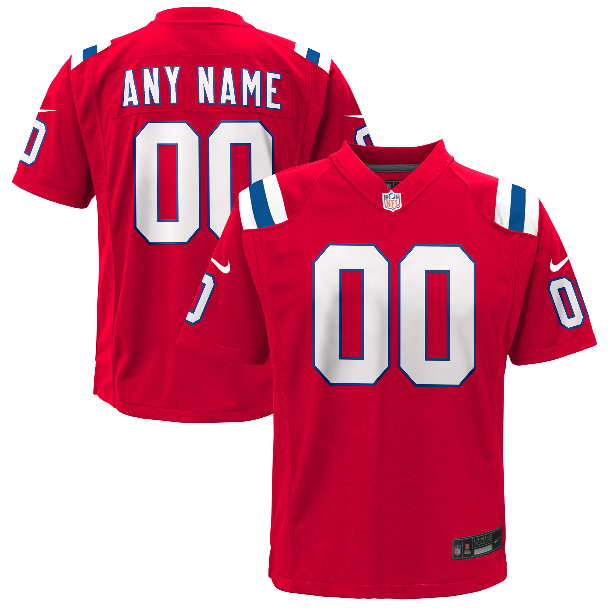 New England Patriots Nike Game Ausweichtrikot - Personalisiert - Jugendliche Image