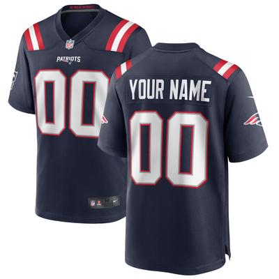 New England Patriots Nike Game Heimtrikot - Marineblau - Personalisiert - Jugendliche Image