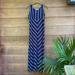 Athleta Dresses | Athleta Sleeveless V-Neck Maxi Dress | Color: Blue/White | Size: S