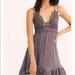 Free People Dresses | Free People Adella Slip Dress In Charcoal | Color: Gray/Purple | Size: Xs