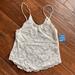 Free People Tops | Free People Ivory Lace Cami Top. Size Small Nwt | Color: Tan | Size: S