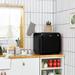 Costway 1.6 cu. ft. Freestanding Mini Fridge Plastic in Black | 20 H x 20 W x 18.5 D in | Wayfair EP24436US-BK