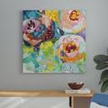 Winston Porter 'Bold Blooms I' Painting on Canvas Metal | 32 H x 32 W x 1 D in | Wayfair 869AF5A49D124CE5B351EF0249550533