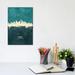 East Urban Home Seattle Washington Skyline by Michael Tompsett - Wrapped Canvas Painting Canvas | 12 H x 8 W x 0.75 D in | Wayfair