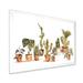 East Urban Home Indoor House Plants Urban Jungle I - Painting on Canvas Metal in Brown/Green/White | 16 H x 32 W x 1 D in | Wayfair