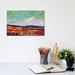 East Urban Home Green Sky Landscape by Patty Baker - Wrapped Canvas Painting Print Canvas in Green/Orange/White | 8 H x 12 W x 0.75 D in | Wayfair