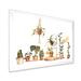 East Urban Home Indoor House Plants Urban Jungle II - Painting on Canvas Canvas, Wood in Brown/Green/White | 12 H x 20 W x 1 D in | Wayfair