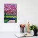 East Urban Home Pink Blossoms & Shadows II by Patty Baker - Wrapped Canvas Painting Canvas in Brown/Green/Pink | 12 H x 8 W x 0.75 D in | Wayfair