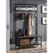 17 Stories Industrial Hall Tree Wood/Metal in Brown/Gray | 70.16 H x 38.9 W x 15.75 D in | Wayfair BF832F571ECD42978892E82DB543F778