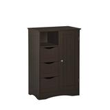 Winston Porter Caril Freestanding Bathroom Cabinet Manufactured Wood in Brown | 32.1 H x 22.05 W x 13.39 D in | Wayfair