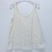 American Eagle Outfitters Tops | American Eagle Outfitters Sleeveless Lace Top | Color: Cream/White | Size: M