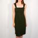 Madewell Dresses | Madewell Texture & Thread Green Button Front Dress | Color: Green | Size: Xxs