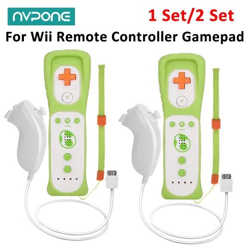 1 pièces/2 pièces contrôleur pour Wii télécommande manette intégré mouvement Plus contrôle pour Wii/Wii U Console sans fil Game pad