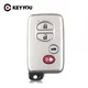 KEYYOU – coque de clé télécommande intelligente 2/3/4 boutons pour Toyota RAV4 Land Cruiser Prado