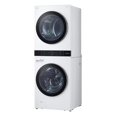 LG WKGX201HWA 4.5 cu.ft. Washer, 7.4 cu.ft. Gas Dryer, Washtower with Center Control, White