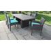 Barbados Rectangular Outdoor Patio Dining Table with 4 Armless Chairs and 2 Chairs w/ Arms