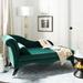 SAFAVIEH Caiden Emerald/ Black Chaise - 63' x 27.5' x 30'