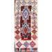 Geometric Tribal Moroccan Oriental Staircase Runner Rug Wool Handmade - 3'1" x 6'9"