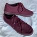 Vans Shoes | Burgundy Lace Up Vans - Size 7.5 | Color: Pink/Red | Size: 7.5