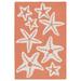 "Liora Manne Capri Starfish Indoor/Outdoor Rug Coral 24""x36"" - Trans Ocean CAP23166718"