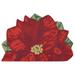 "Liora Manne Frontporch Poinsettia Indoor/Outdoor Rug Red 24""x36"" 1/2 Rd - Trans Ocean FTPH2241124"