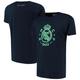 Real Madrid T-Shirt mit grünem Wappen und Logo - Navy - Herren