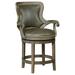 Fairfield Chair Spritzer Swivel Stool Wood/Upholstered in Brown | 43 H x 25.75 W x 27.75 D in | Wayfair 2008-C6_9171 Driftwood_Hazelnut