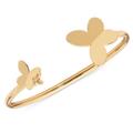 Kate Spade Jewelry | Kate Spade In A Flutter Butterfly Flex Gold Cuff | Color: Gold | Size: Os