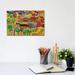 East Urban Home Small Town in Fauve II by Patty Baker - Wrapped Canvas Painting Canvas | 8 H x 12 W x 0.75 D in | Wayfair