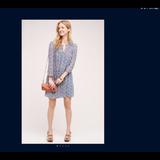 Anthropologie Dresses | Anthropologie Holding Horses Betony Swing Dress | Color: Blue | Size: 10