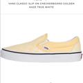 Vans Shoes | Classic Slip On Vans Men Golden Haze Yellow | Color: White/Yellow | Size: Various