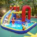 JOYLDIAS 12' x 12' Bounce House w/ Water Slide & Air Blower in Blue/Red | 7.6 H x 12 W x 12 D in | Wayfair C2140110600
