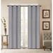 Breakwater Bay Benham Blackout Grommet Curtain Panels Polyester in Gray/Brown | 38" W x 84" L | Wayfair 1B18CC10FF274206BD3B87EC73E69196