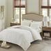 Bay Isle Home™ Barron Coastal 3 Piece Duvet Cover Set Chenille/Cotton in White | Full/Queen Duvet Cover + 2 Shams | Wayfair