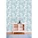 Wildon Home® Proberta Leaves Peel & Stick Wallpaper Roll Vinyl in Blue | 16.67' L x 25" W | Wayfair E08486AEB61C453DA19D33EA0645E513