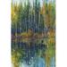 Winston Porter Pine Reflection I by Timothy O' Toole Painting Print on Canvas Canvas, Wood in Green | 13.13 H x 9.13 W x 1.125 D in | Wayfair