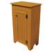 August Grove® Vernita Solid Wood 1 - Door Accent Cabinet Wood in Yellow | 34.75 H x 20 W x 12.5 D in | Wayfair AGTG2964 42621355