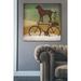 Trinx Brown Lab on Bike Christmas by Ryan Fowler - Wrapped Canvas Graphic Art Canvas in Gray | 37 H x 37 W x 1.5 D in | Wayfair