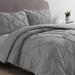 House of Hampton® Dasean Microfiber Traditional Comforter Set Polyester/Polyfill/Microfiber in Gray | Twin Comforter + 1 Standard Sham | Wayfair