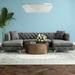 Gray Sectional - Rosdorf Park Miranda 127" Wide Velvet Symmetrical Sofa & Chaise Velvet | 30.5 H x 127 W x 69.5 D in | Wayfair