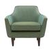 Accent Chair - Wade Logan® Gowan Mid Century Accent Chair Polyester/Fabric in Green/Blue | 32 H x 34.25 W x 32.37 D in | Wayfair MROW6529 32925908