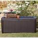 Keter Sumatra 135 Gallon Large Durable Resin Outdoor Storage Deck Box For Furniture & Supplies Resin/Plastic in Brown | Wayfair 220941