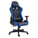 Inbox Zero High-Back PC & Racing Foam Padding/Upholstered, Leather in Blue/Black | 51.2 H x 28.3 W x 20.9 D in | Wayfair