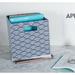 Ebern Designs Jennafer Waves Fabric Bin Fabric in Blue | 11 H x 11 W x 11 D in | Wayfair 28035DC007814AFCACCF80590A1F2A56