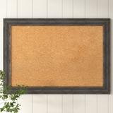 Bark Wall Mounted Corkboard Cork/Plastic in Black/Brown Laurel Foundry Modern Farmhouse® | 29 H x 41 W x 0.75 D in | Wayfair