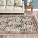 Brown/White 61 x 0.58 in Area Rug - Lark Manor™ Dimmitt Floral Light Brown/Cream Area Rug, Polypropylene | 61 W x 0.58 D in | Wayfair