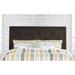 Andover Mills™ Canizales Panel Headboard Upholstered/Polyester in Black/Brown | 52 H x 42 W x 2 D in | Wayfair 830FD872FAF841E48DD1293C1AB73010
