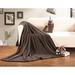 Charlton Home® Henrich All Season Super Plush Luxury Fleece Blanket Polyester in Brown | 90 W in | Wayfair EEGA1054 28441553