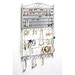 Ophelia & Co. Deluxe Wall Mounted Jewelry Holder Metal in Gray | 23.75 H x 16.5 W x 0.5 D in | Wayfair 792C47829CD246F69F0DA5A69C31FAB9